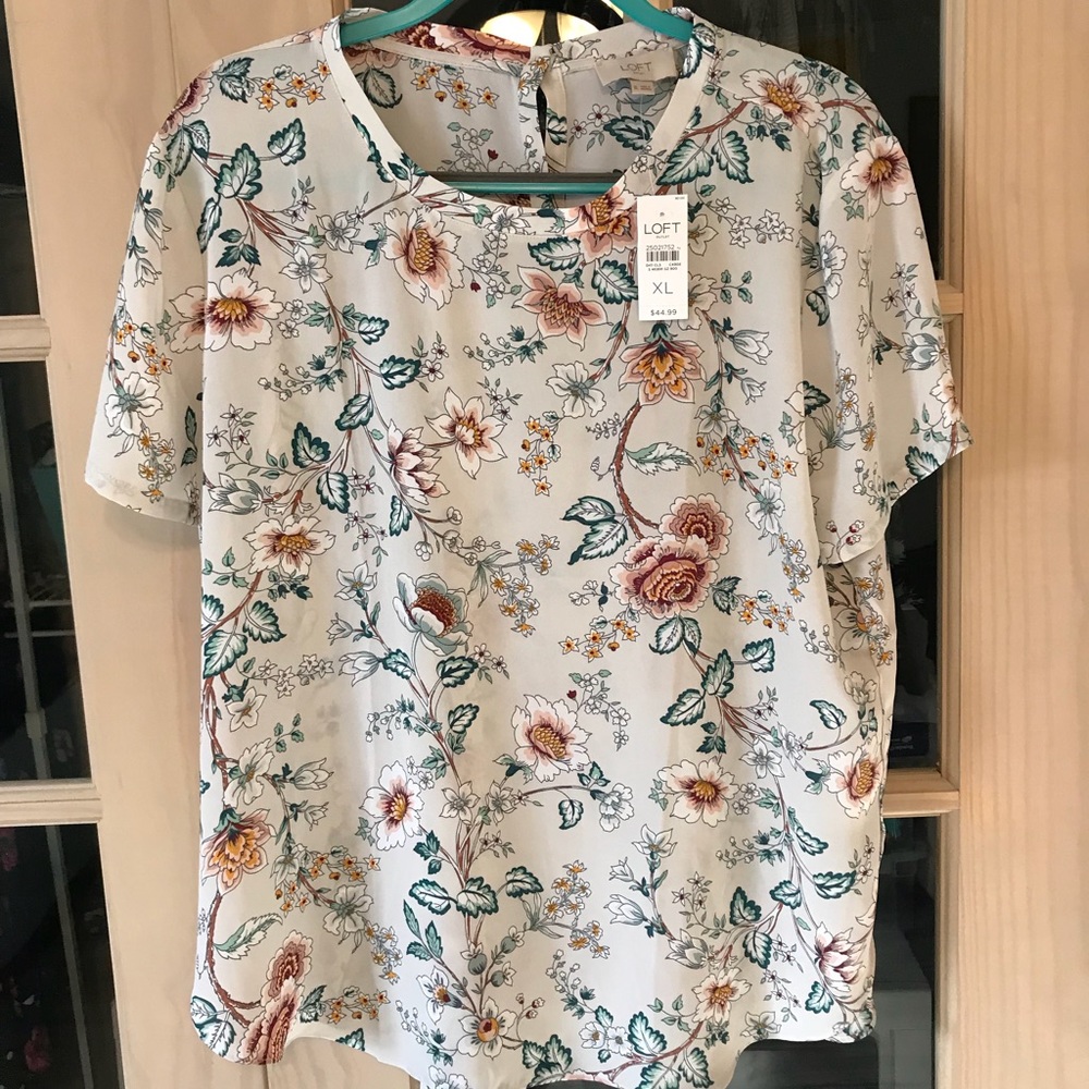 LOFT short sleeve blouse